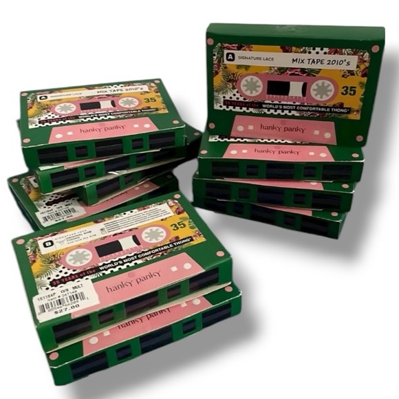 Hanky Panky original rise mixed tape thong 2010’s limited edition 5 Pairs NIB - Picture 1 of 7